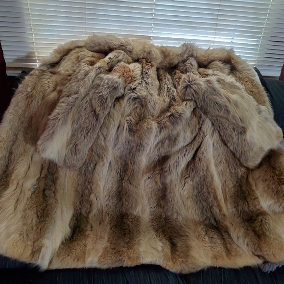 Jackets & Blazers - Full length Coyote fur coat